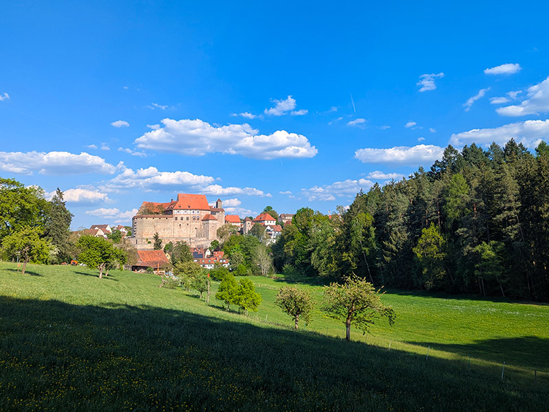 Ausblick auf die Burg Cadolzburg
